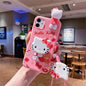 3D Melody Hello Kitty Phone Holder Case Lanyard Cover Phone Case