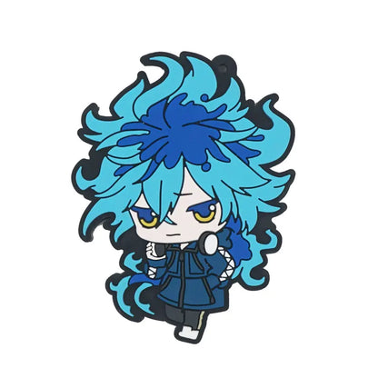 Twisted Wonderland Game Rosehearts Azul Floyd Idia Malleus Lilia Rubber Keychain Fans Collection Gift Pendant
