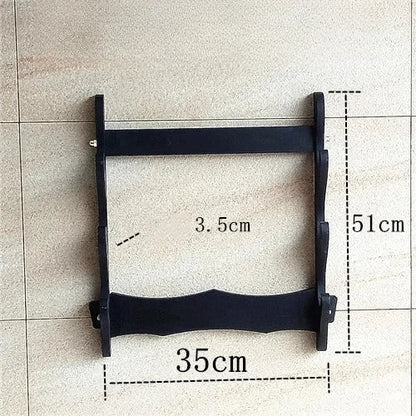 Wall Katana Support Sword Holder Wooden Wall Mount Multi-layer Stand Umbrella Rapier Shelf Display Support Weapon Bracket Holder