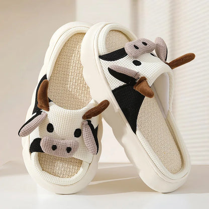 Cozy Cow Cuddles Comfortable Slippers