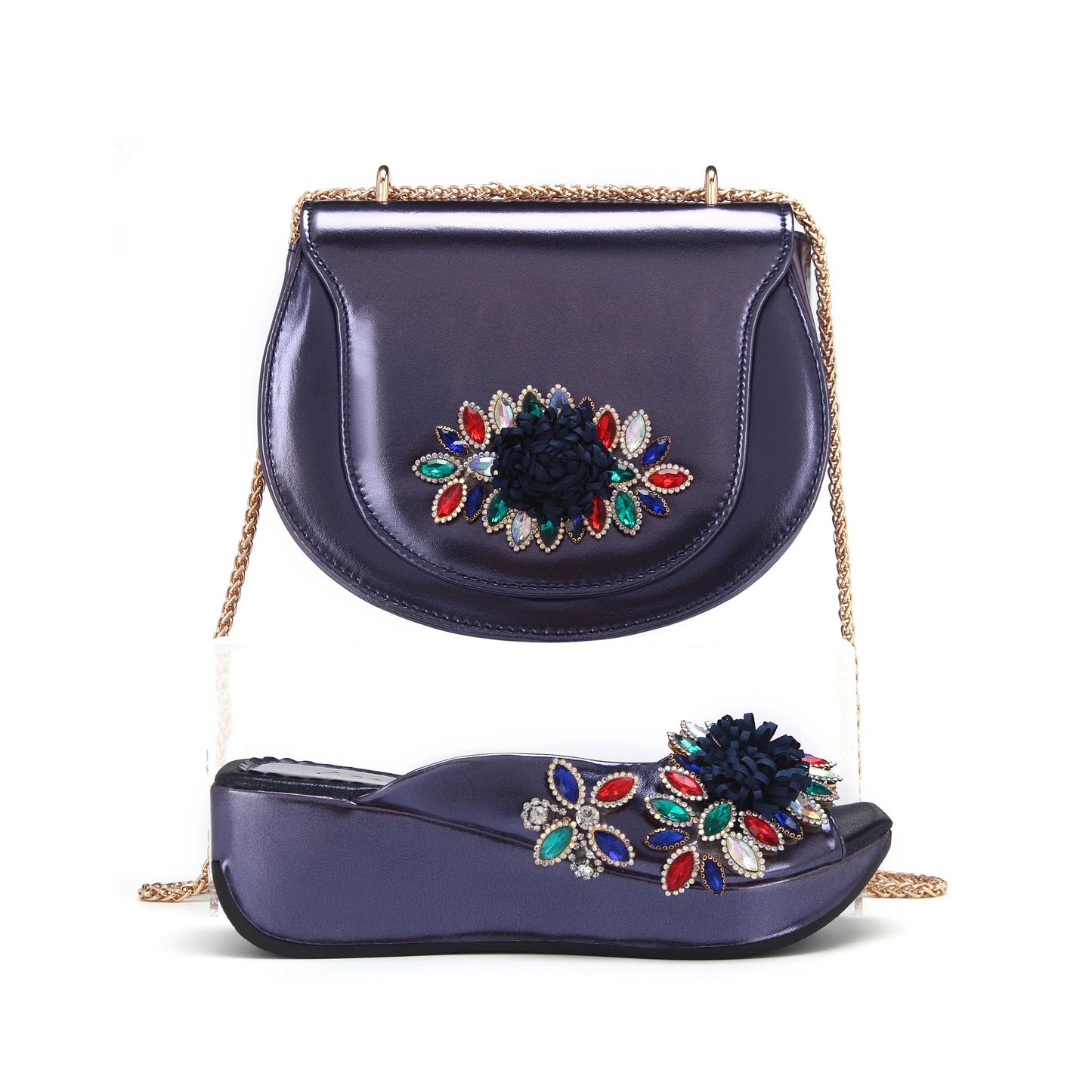 Lastest Italian Ladies Shoes with Matching Bag Set HWS1-16