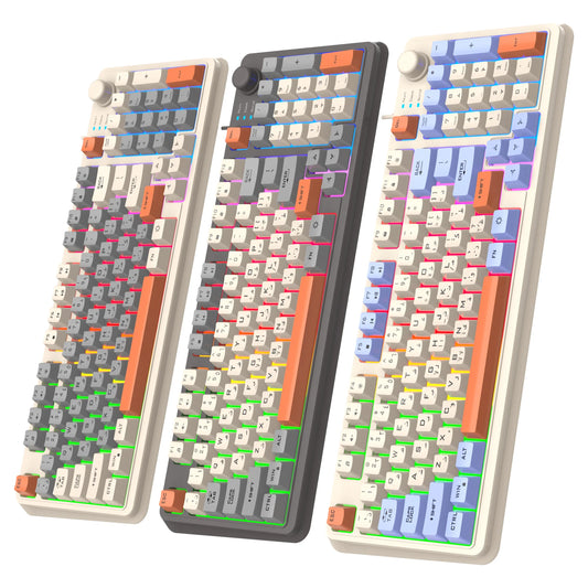 K82 Gaming Gaming Keyboard Glows Wired USB Desktop PC/Notebook Available 19-key punchless knob to adjust volumeK82 Gaming Gaming