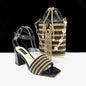 Lastest Italian Design Ladies Shoes with Matching Bag Set  HJJ1-23