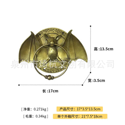 Resin Retro Bats Door Knocker Heavy Duty Doorknocker Home Front Door Decoration