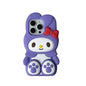 Cute 3D Cartoon My Melody Stretching Feet Stand Holder Phone Case
