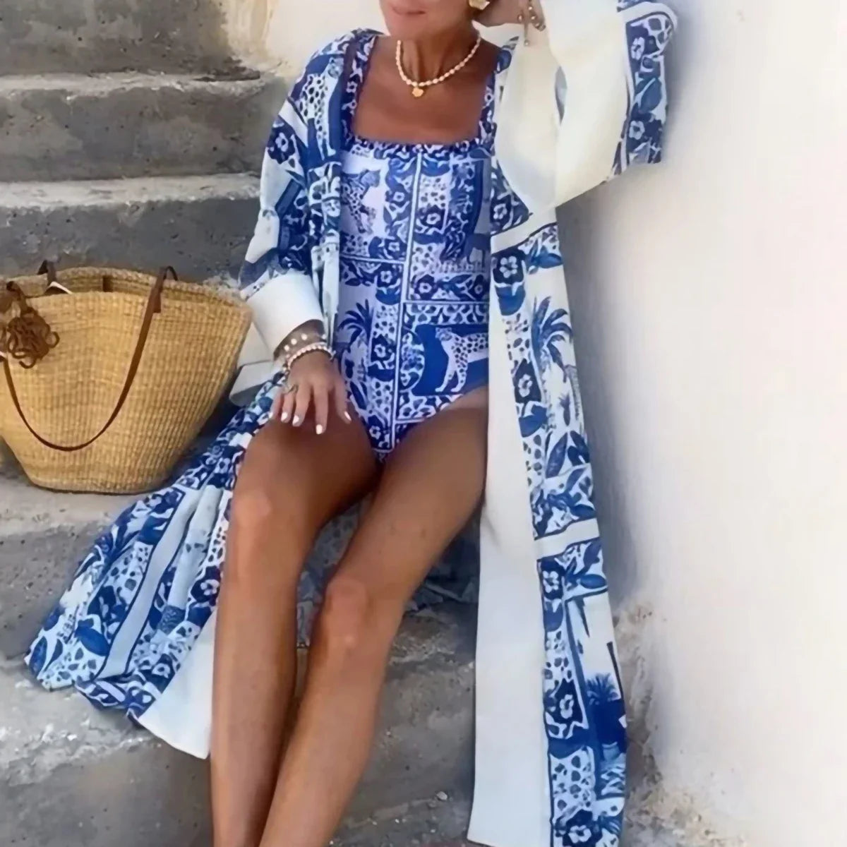 Vacay luxury two piece swimsuit with cover up