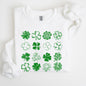 Shamrock Doodles, Retro St Patrick's Day Sweatshirt