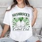 Shamrock's Cocktail Club, St Patrick's Day, Shamrock, Clover, Lucky, Leprechaun Tshirt Comfort Colors T-Shirt