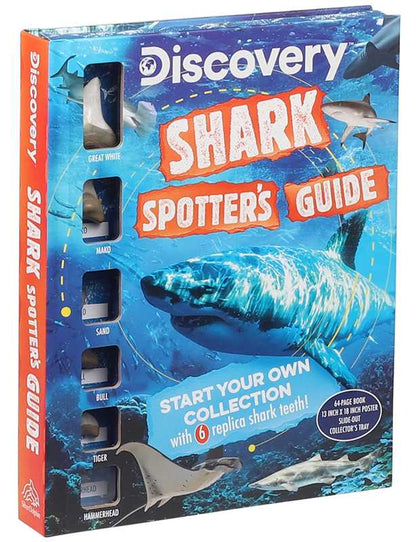 Discovery: Shark Spotter’s Guide, With Poster & Replica Teeth- Box Set
