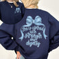 She Is Clothed With Strength and Dignity, Front and Back, Proverbs, Bows, Ribbon, Girly, Religious, Christmas, Faith Sweatshirt