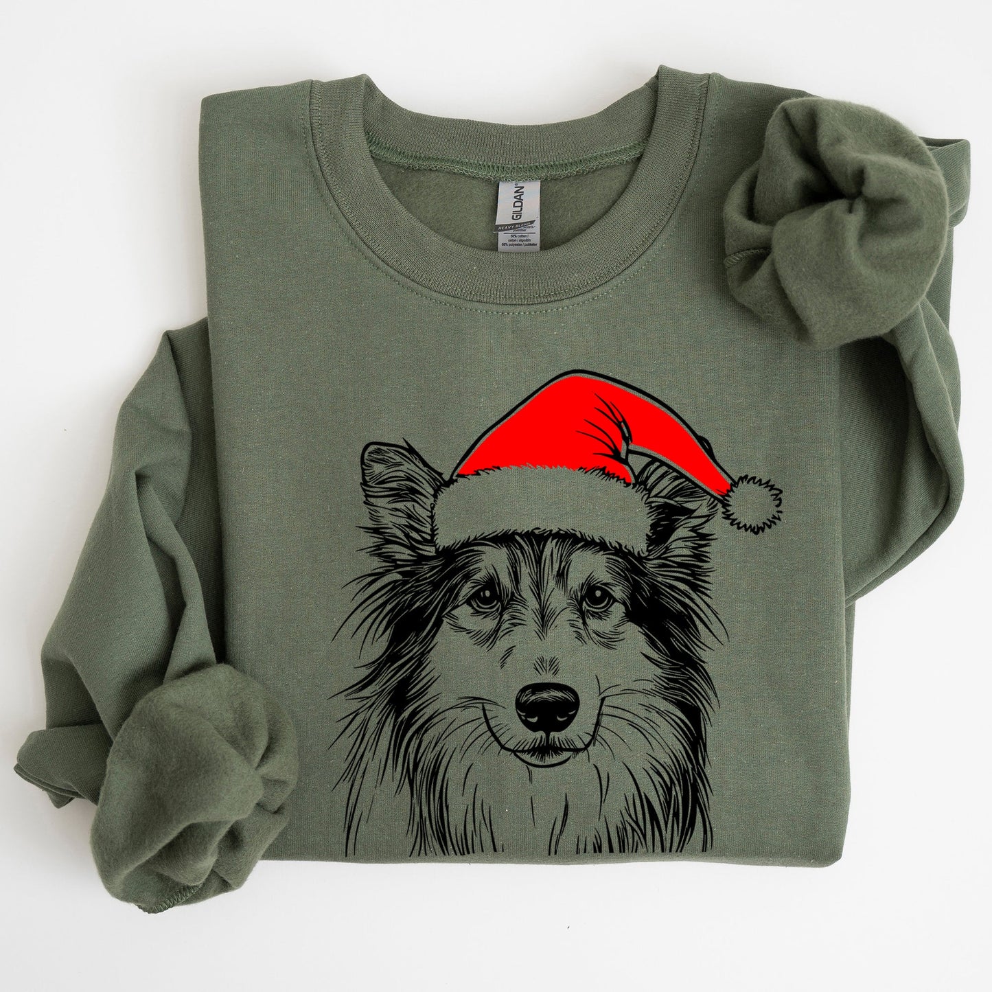 Sheltie, Shetland Sheepdog, Santa, Dog, Christmas, Dog Lover, Pet Sweatshirt