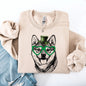 Shiba Inu, Adorable Dog, St Patrick's Day, Lucky, Irish Sweatshirt