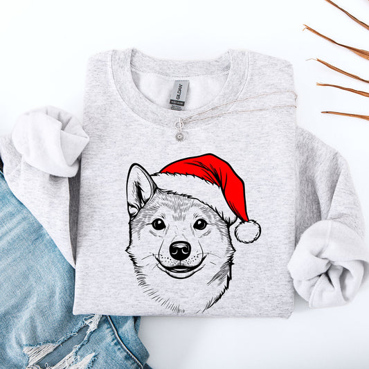 Shiba Inu, Santa, Dog, Christmas, Dog Lover, Pet Sweatshirt