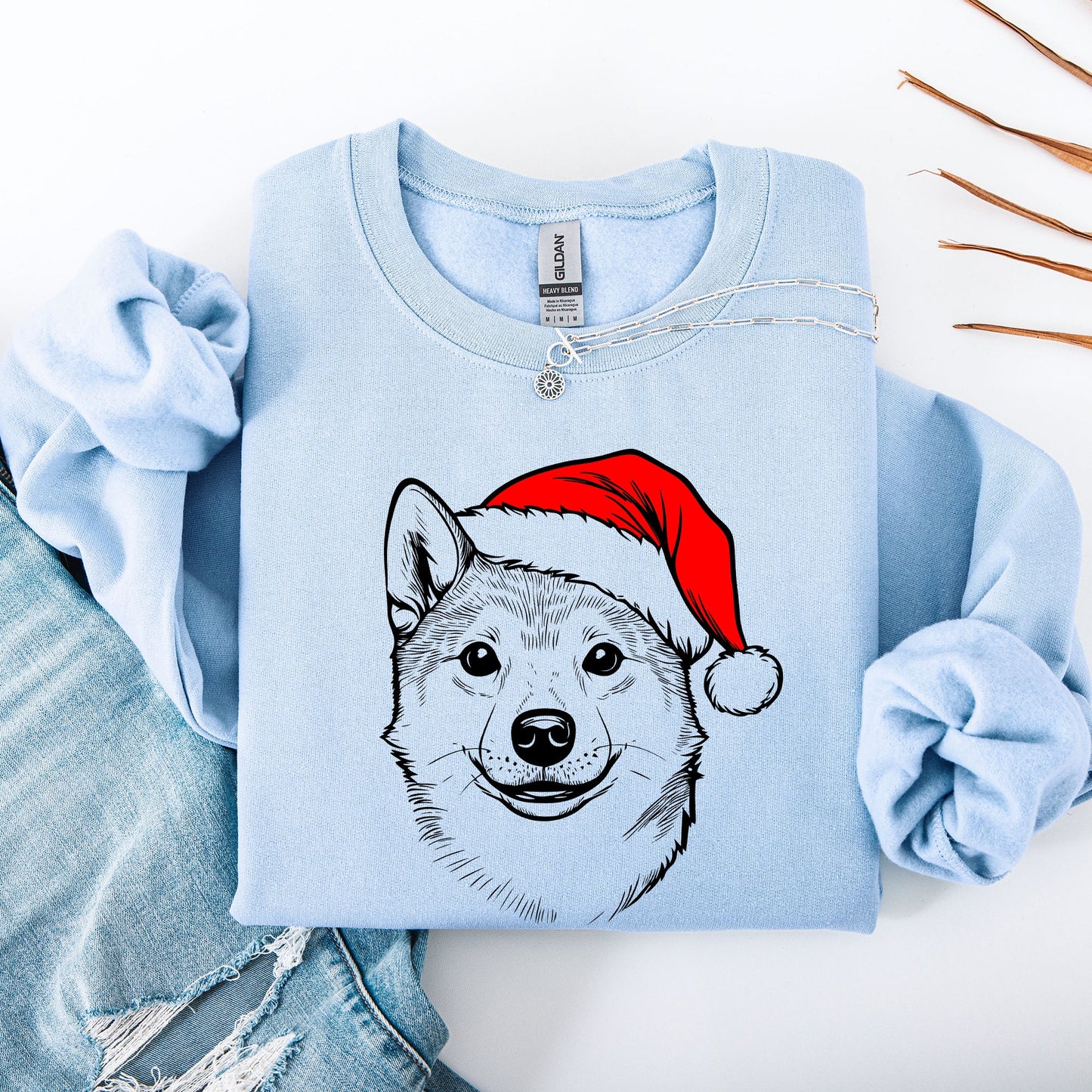 Shiba Inu, Santa, Dog, Christmas, Dog Lover, Pet Sweatshirt