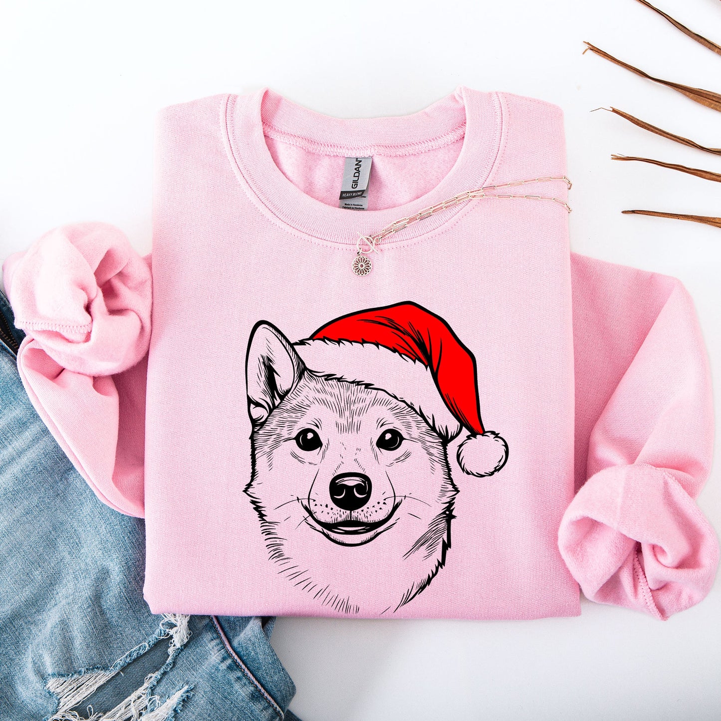 Shiba Inu, Santa, Dog, Christmas, Dog Lover, Pet Sweatshirt