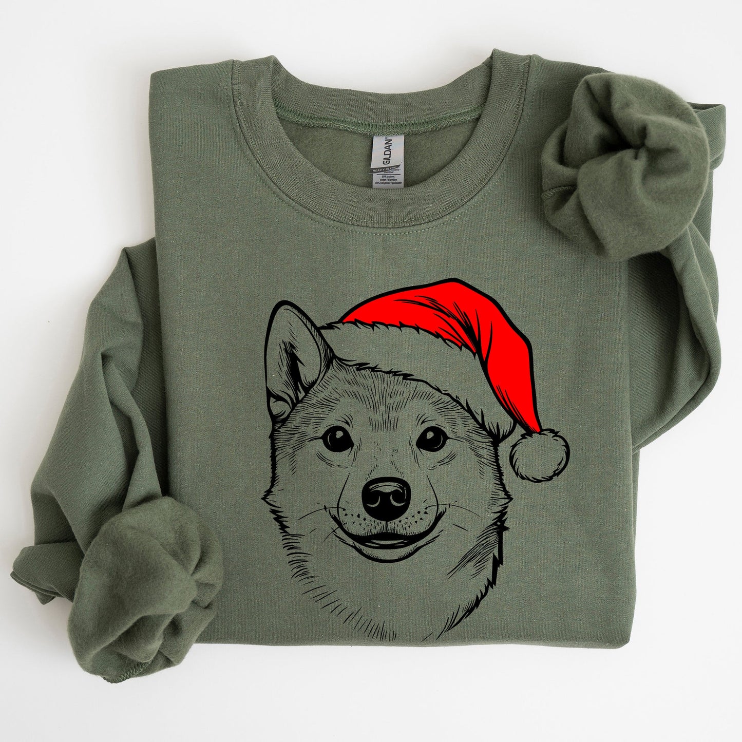 Shiba Inu, Santa, Dog, Christmas, Dog Lover, Pet Sweatshirt