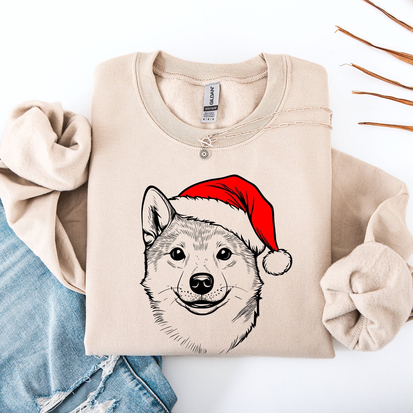 Shiba Inu, Santa, Dog, Christmas, Dog Lover, Pet Sweatshirt