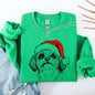Shih Tzu, Santa, Dog, Christmas, Dog Lover, Pet Sweatshirt