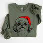 Shih Tzu, Santa, Dog, Christmas, Dog Lover, Pet Sweatshirt