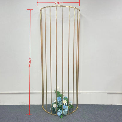 Shiny Gold Fencing Wedding Backdrop Decor Prop