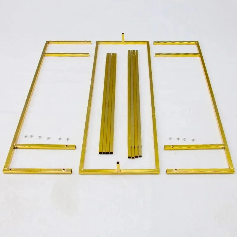 Shiny Gold Square Wedding Welcome Sign Backdrop