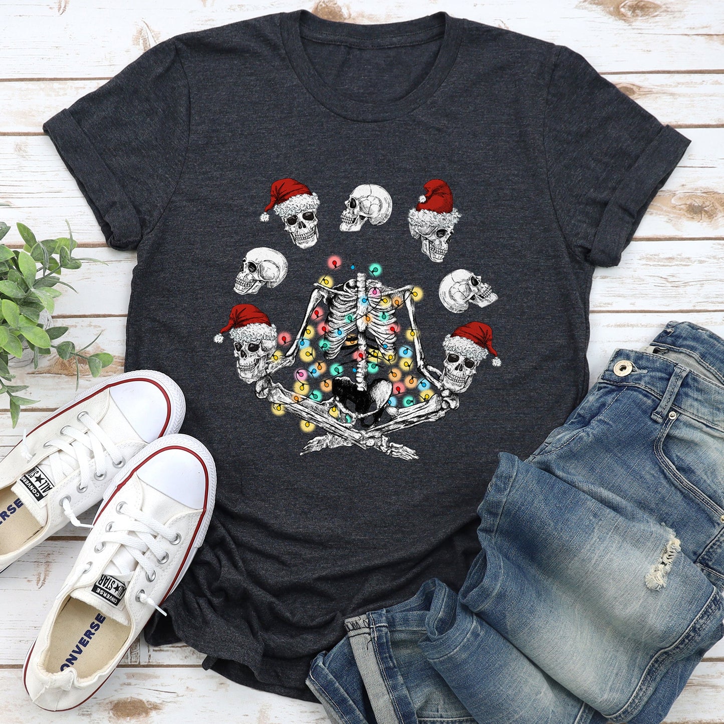 Skeleton Christmas, Juggling, Yoga, Santa Super Soft Tees
