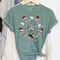 Skeleton Christmas, Juggling, Yoga, Santa, Comfort Colors Tshirt