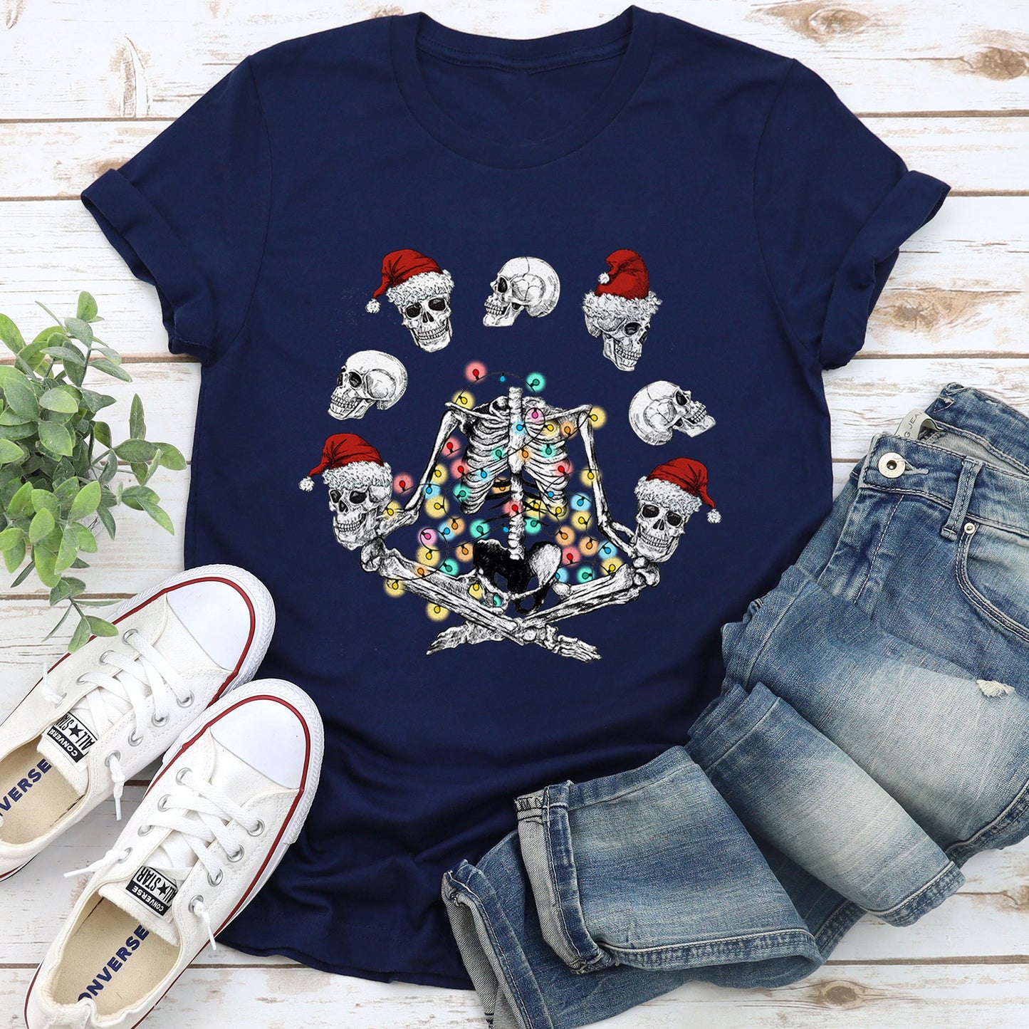 Skeleton Christmas, Juggling, Yoga, Santa Super Soft Tees