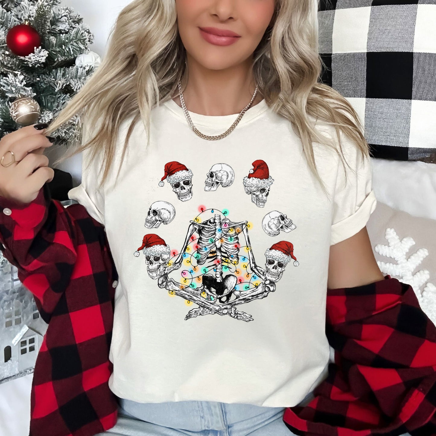 Skeleton Christmas, Juggling, Yoga, Santa Super Soft Tees