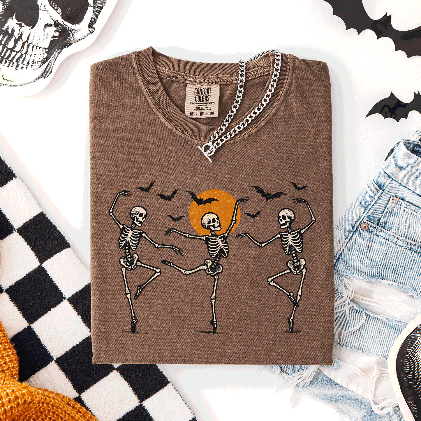 Skeleton Dancers, Halloween, Cute, Comfort Colors T-Shirt