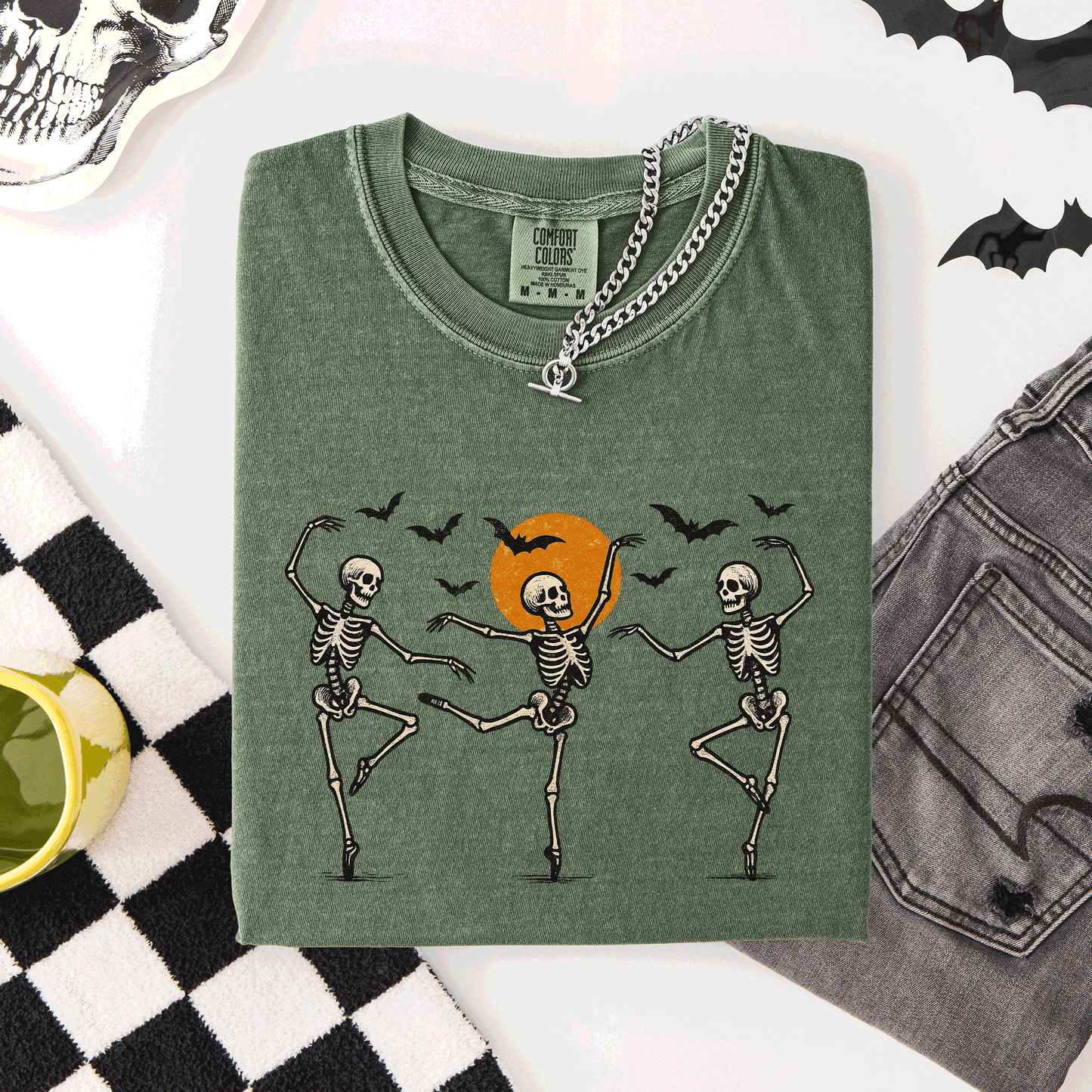 Skeleton Dancers, Halloween, Cute, Comfort Colors T-Shirt