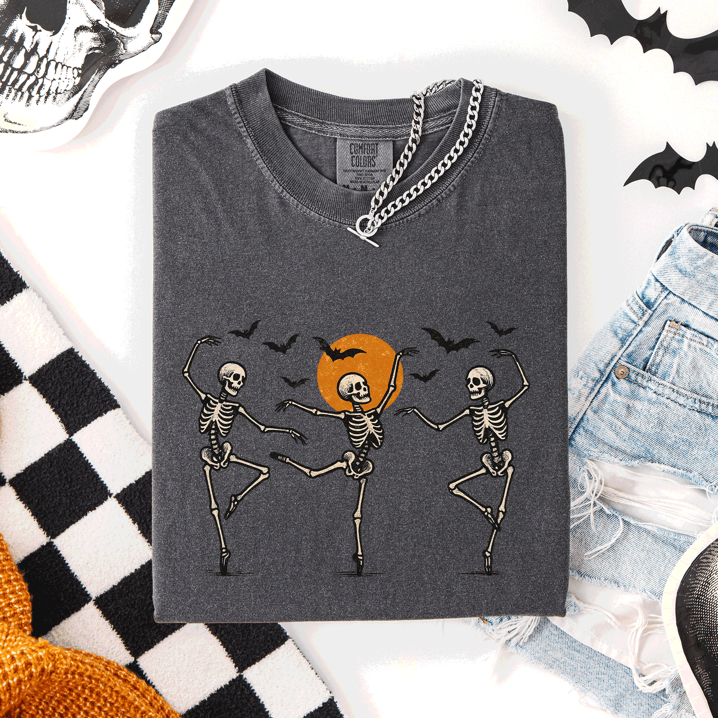 Skeleton Dancers, Halloween, Cute, Comfort Colors T-Shirt