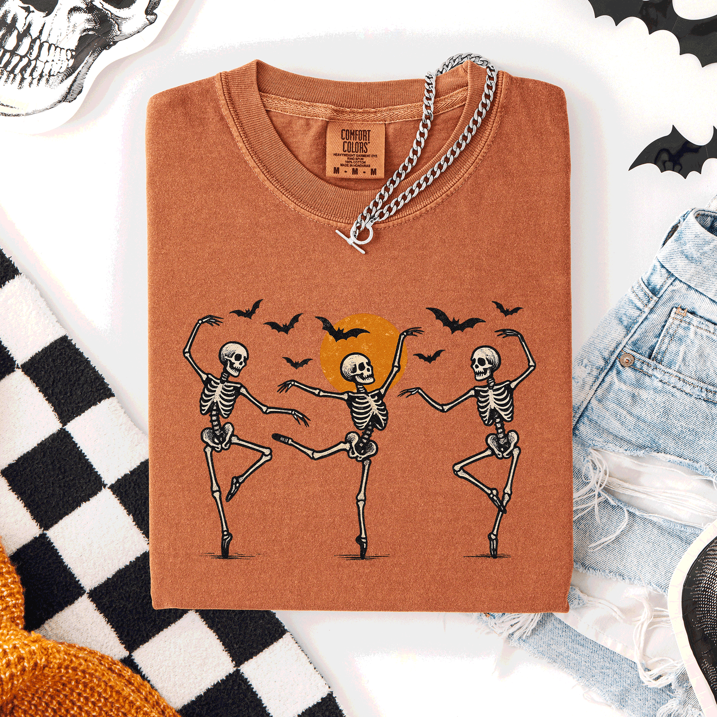 Skeleton Dancers, Halloween, Cute, Comfort Colors T-Shirt