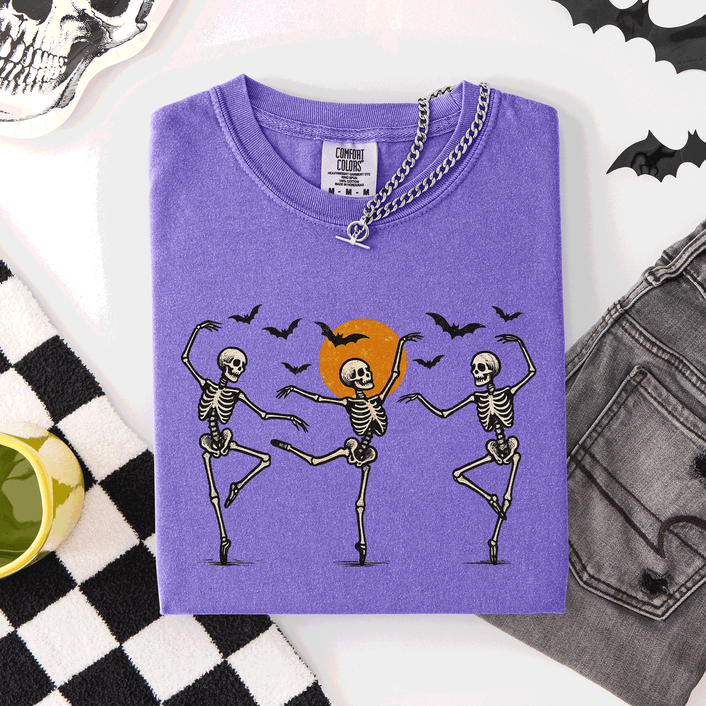 Skeleton Dancers, Halloween, Cute, Comfort Colors T-Shirt