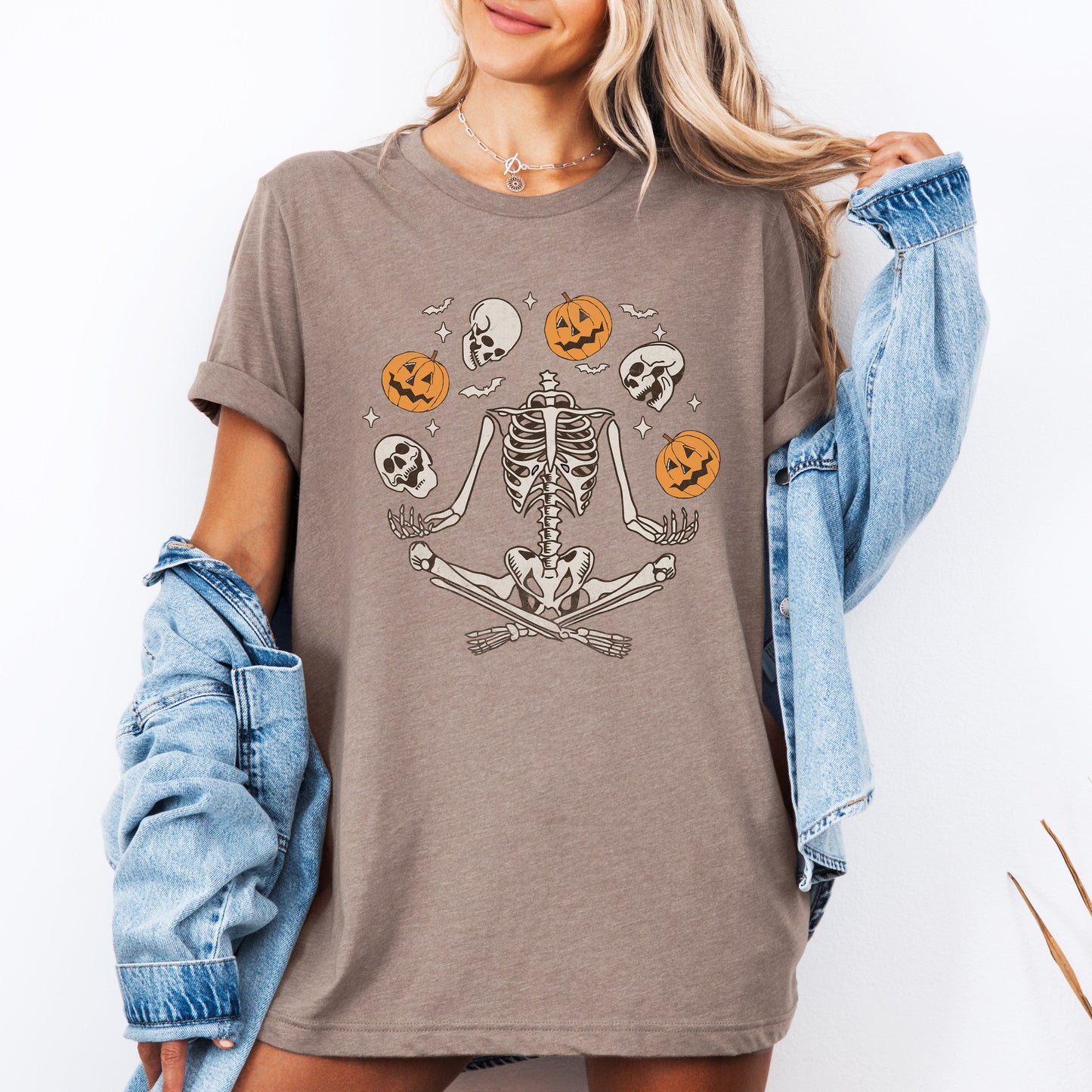 Skeleton, Juggling, Halloween, Jack-o-Lantern, Tshirt