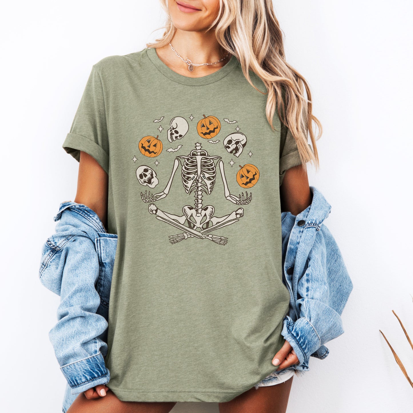 Skeleton, Juggling, Halloween, Jack-o-Lantern, Tshirt