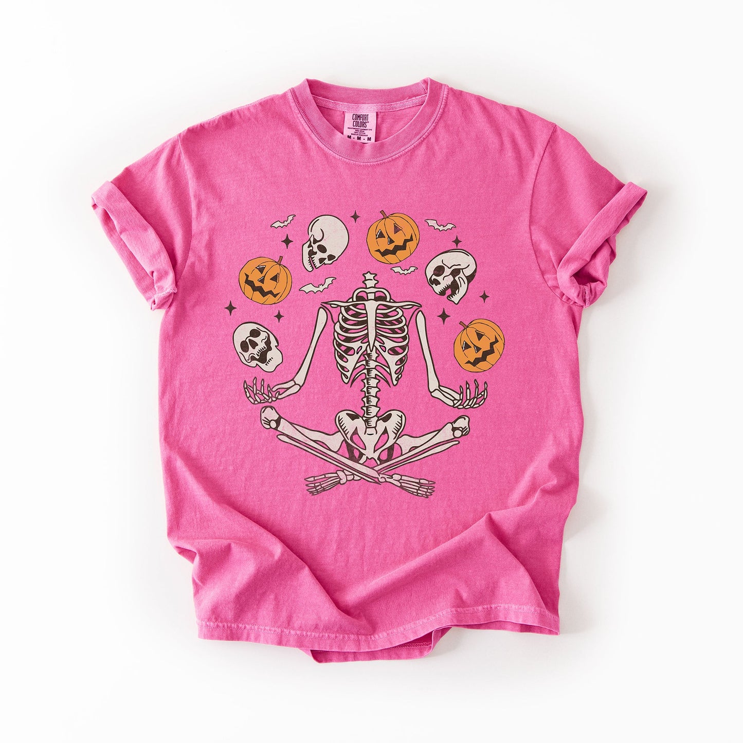 Skeleton, Juggling, Halloween, Jack o Lantern, Comfort Colors T-Shirt