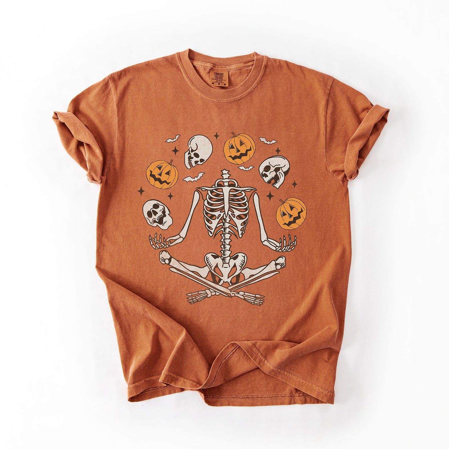 Skeleton, Juggling, Halloween, Jack o Lantern, Comfort Colors T-Shirt
