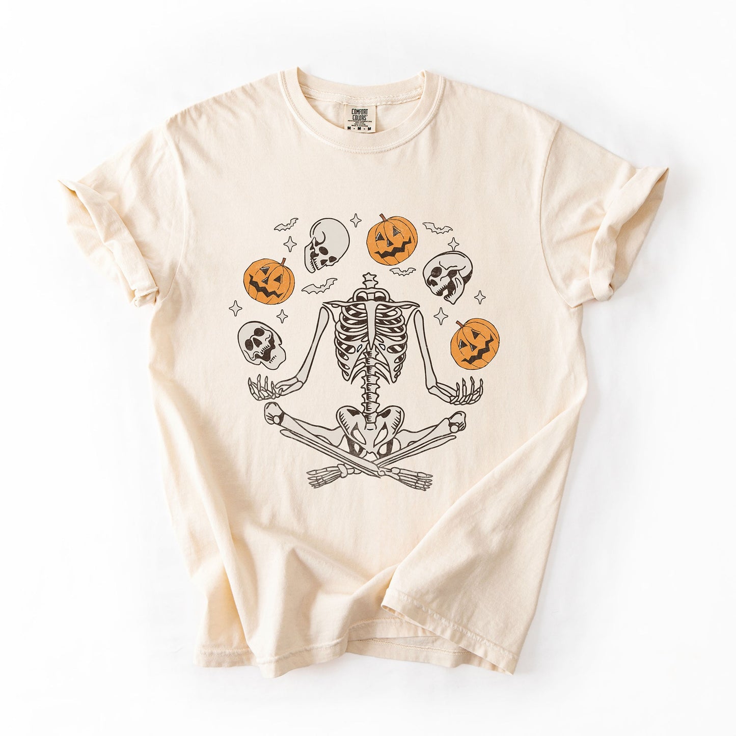 Skeleton, Juggling, Halloween, Jack o Lantern, Comfort Colors T-Shirt