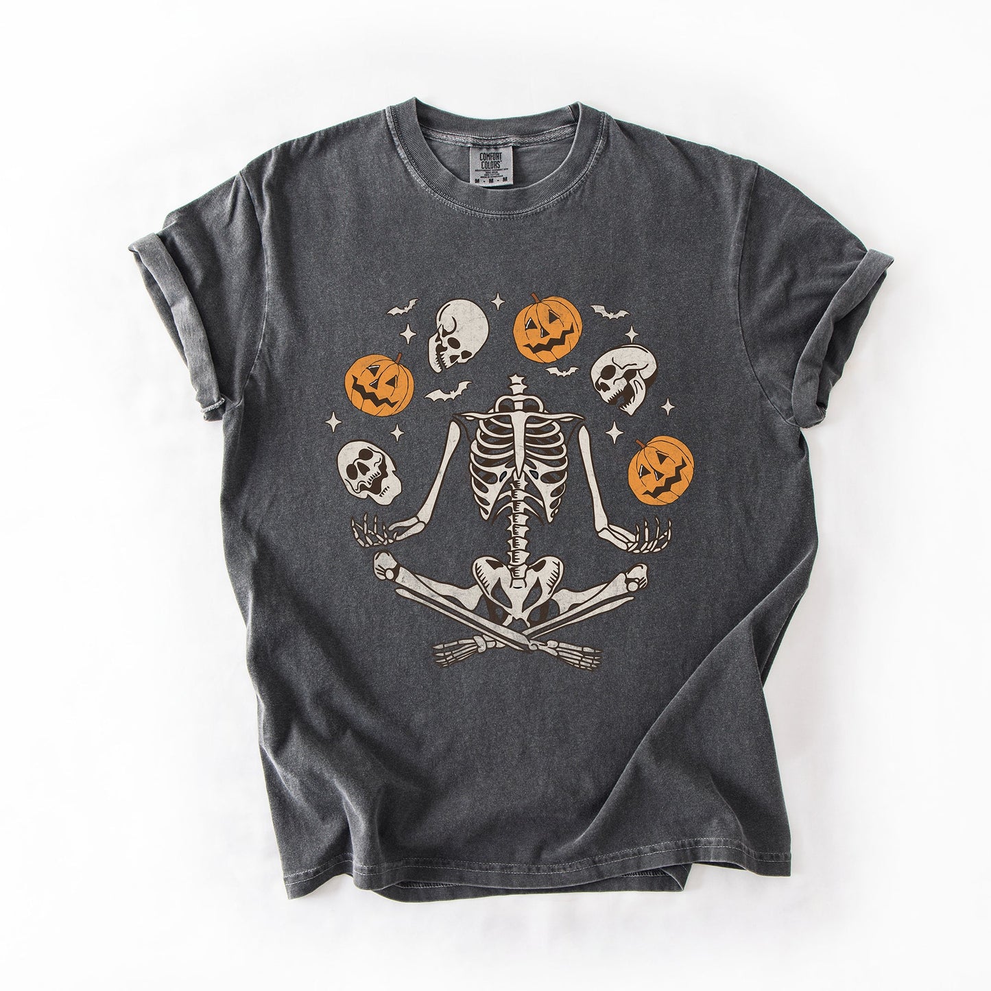Skeleton, Juggling, Halloween, Jack o Lantern, Comfort Colors T-Shirt