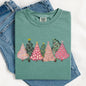 Sketched Christmas Trees, Christmas Heart, Vibrant, Winter, Snow, Xmas Tshirt Comfort Colors T-Shirt