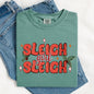 Sleigh Girl Sleigh, Christmas, Holly, Retro, Santa, Xmas Tshirt Comfort Colors T-Shirt