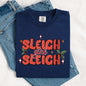 Sleigh Girl Sleigh, Christmas, Holly, Retro, Santa, Xmas Tshirt Comfort Colors T-Shirt