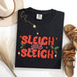 Sleigh Girl Sleigh, Christmas, Holly, Retro, Santa, Xmas Tshirt Comfort Colors T-Shirt