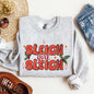 Sleigh Girl Sleigh, Christmas, Holly, Retro, Santa, Xmas Sweatshirt