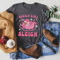 Sleigh Girl Sleigh, Christmas, Retro, Pink Super Soft Tees