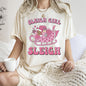 Sleigh Girl Sleigh, Christmas, Retro, Pink, Comfort Colors Tshirt