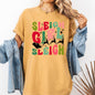 Sleigh Girl Sleigh, Santa, Christmas, Reindeer, Winter, Xmas Tshirt Comfort Colors T-Shirt