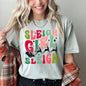 Sleigh Girl Sleigh, Santa, Christmas, Retro, Comfort Colors Tshirt