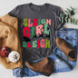 Sleigh Girl Sleigh, Santa, Christmas, Retro Super Soft Tees